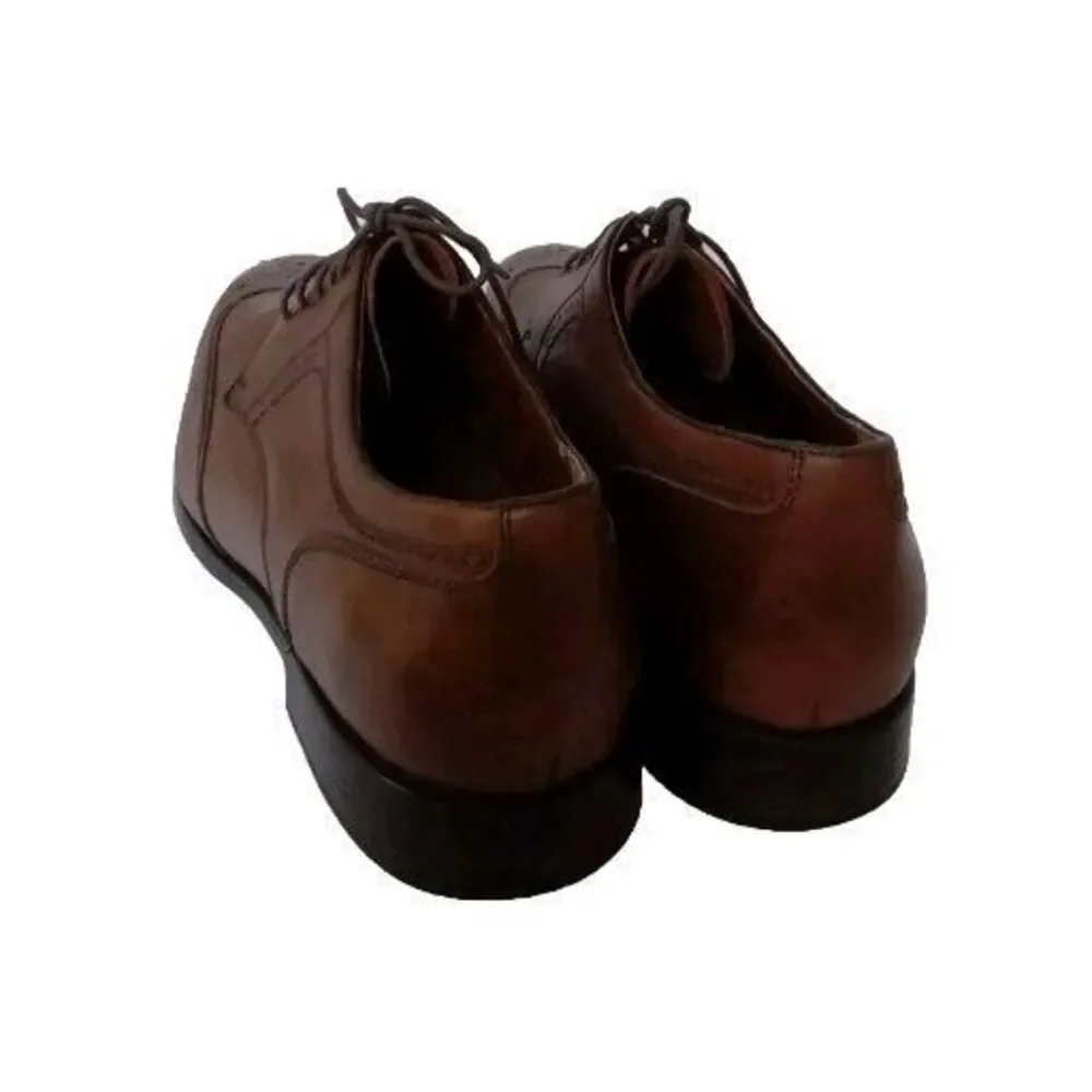 Classic Brown‎ Leather Wingtip Derby Dress Shoes Brogue Oxford Business Formal